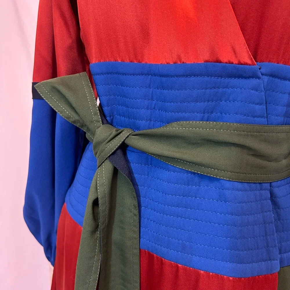 Tory Burch stunning Colorblock Wrap Dress